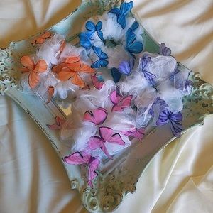 Handmade Butterfly Scrunchies, Hair Ties